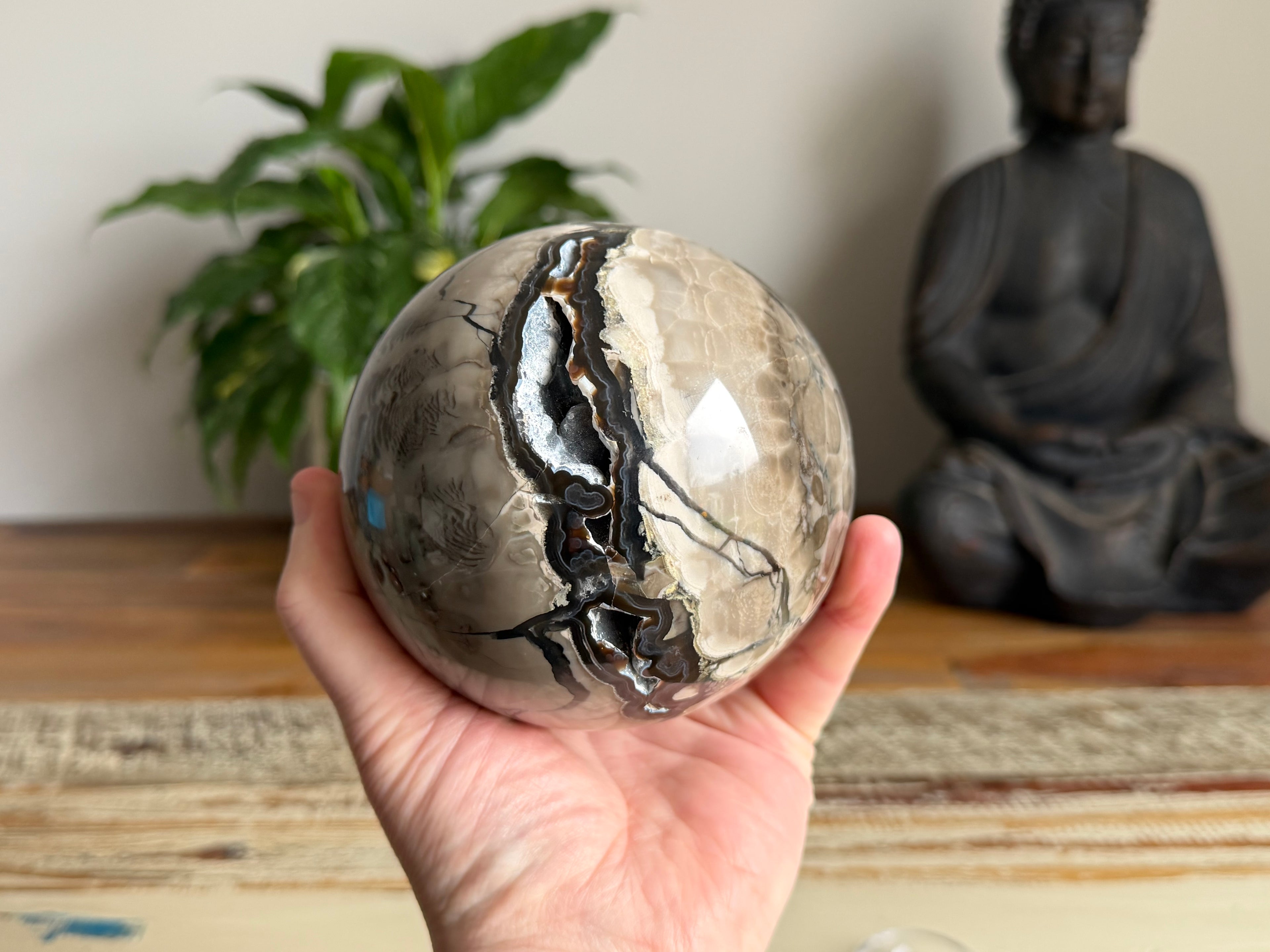Volcanic Agate Sphere