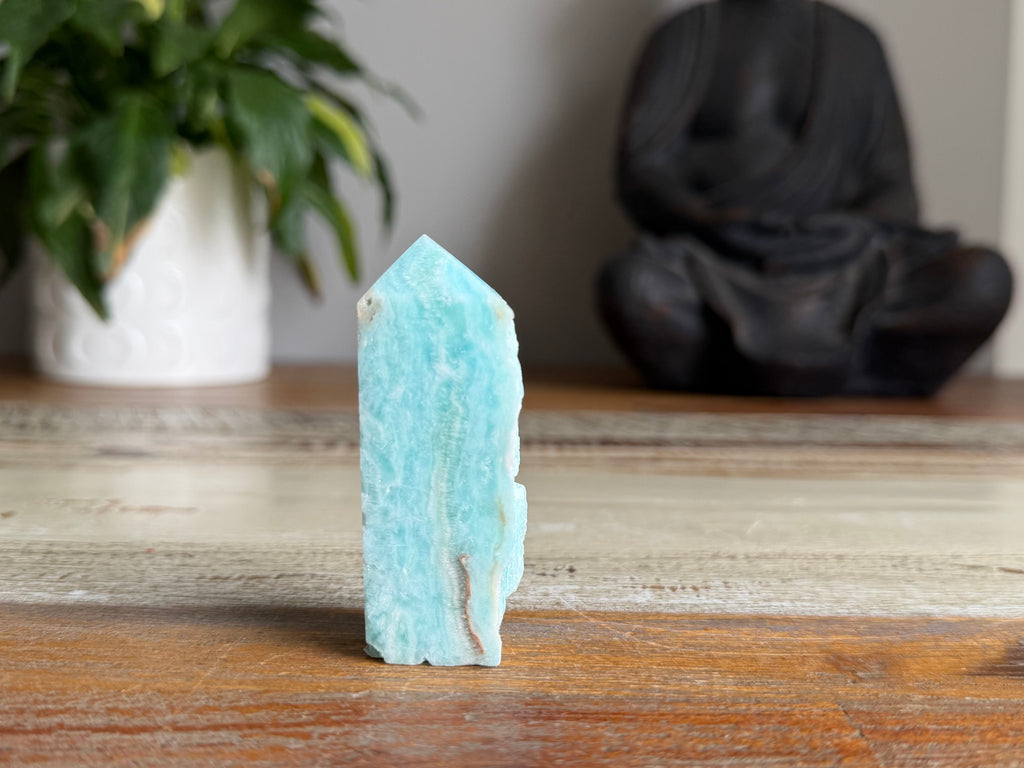 Blue Aragonite Point