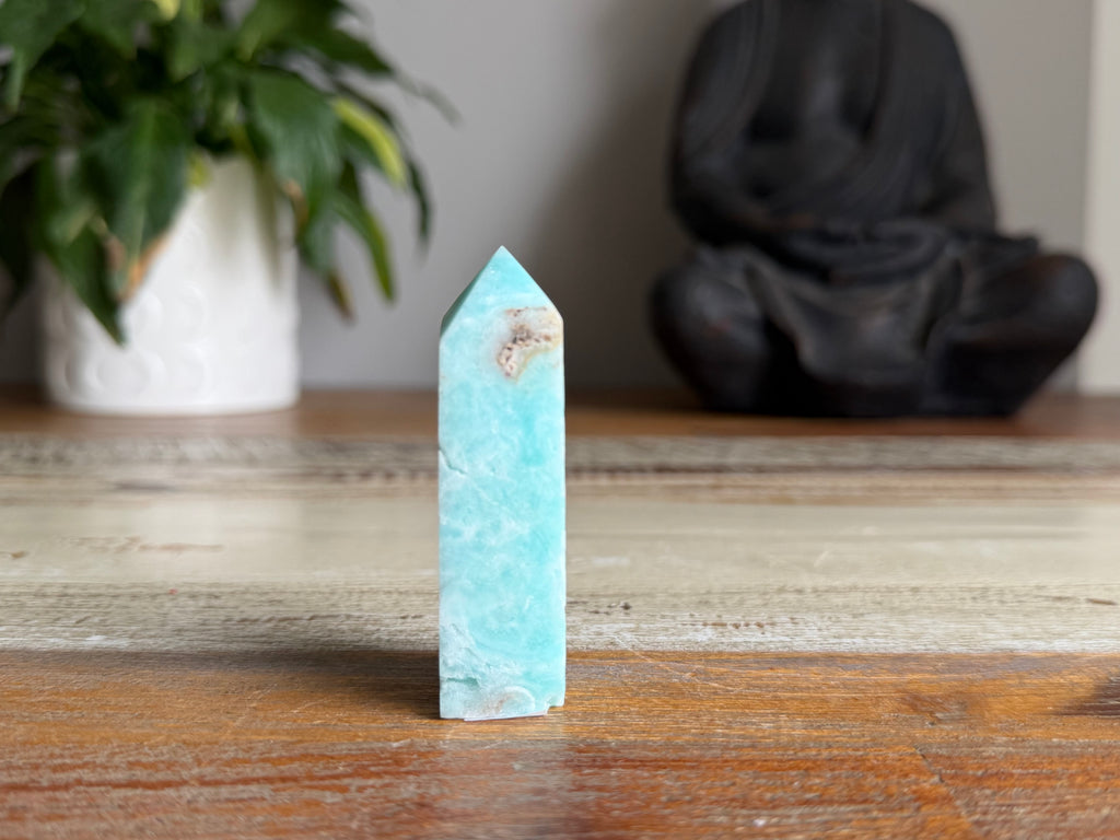 Blue Aragonite Point