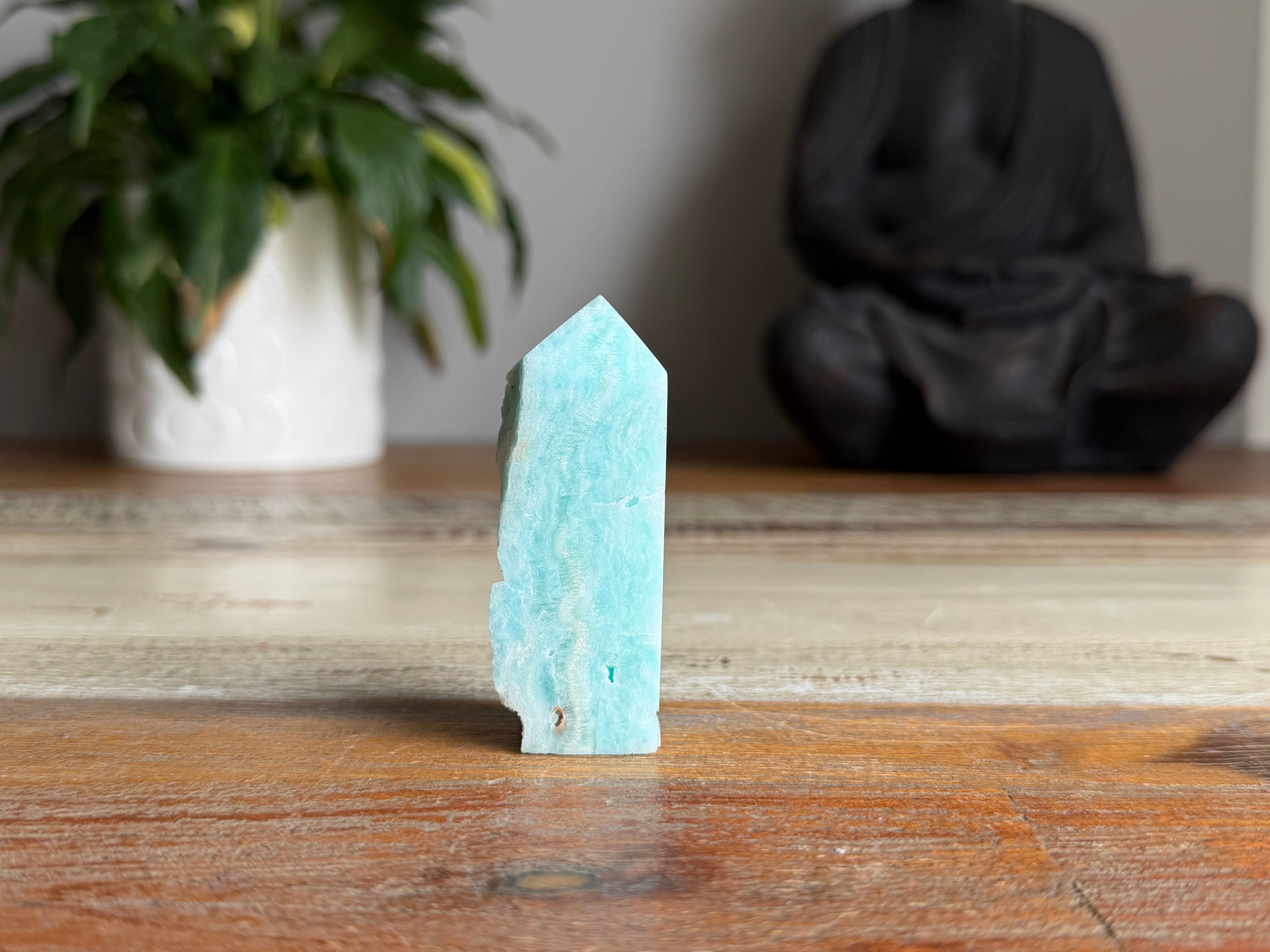 Blue Aragonite Point
