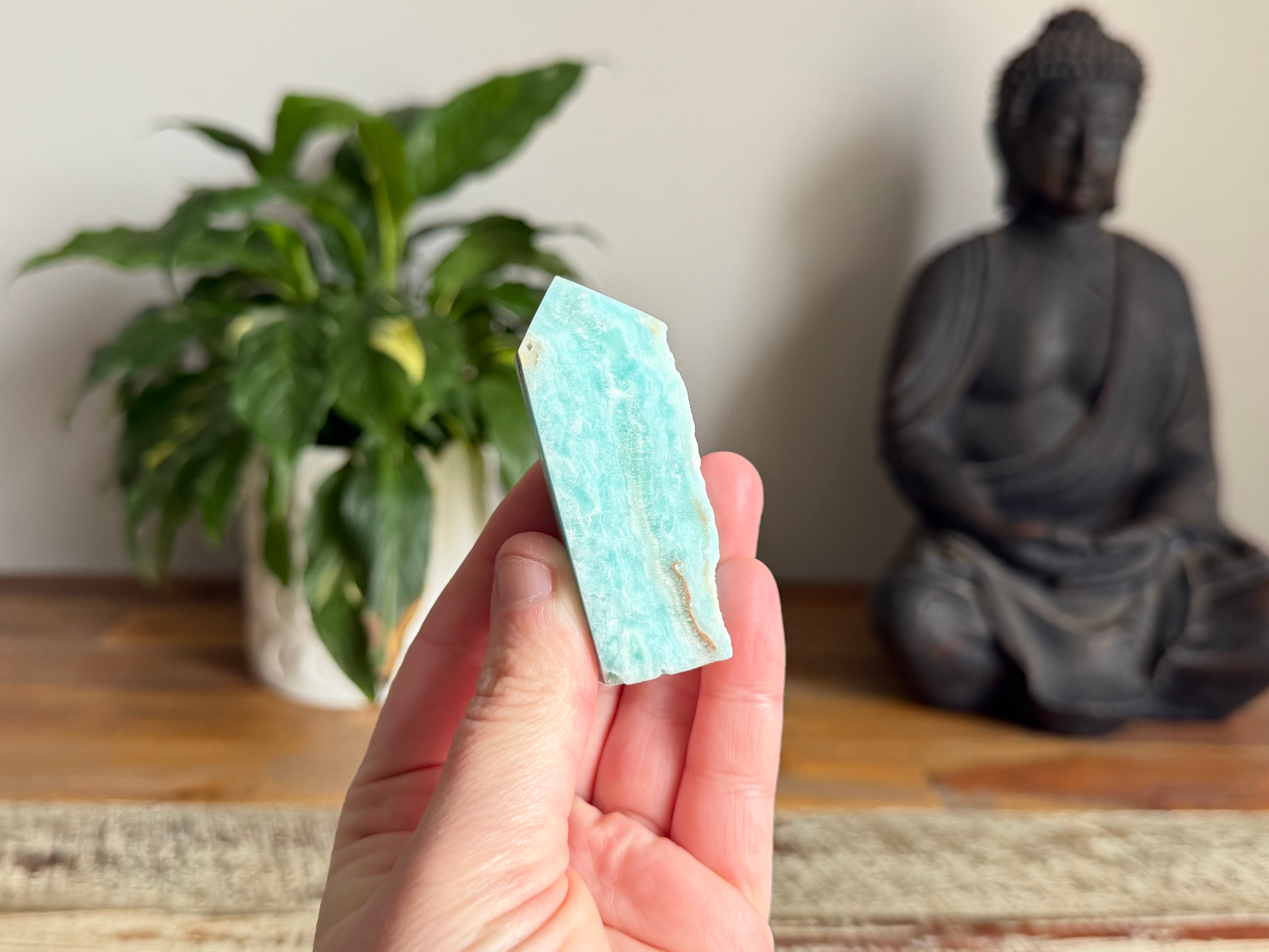 Blue Aragonite Point