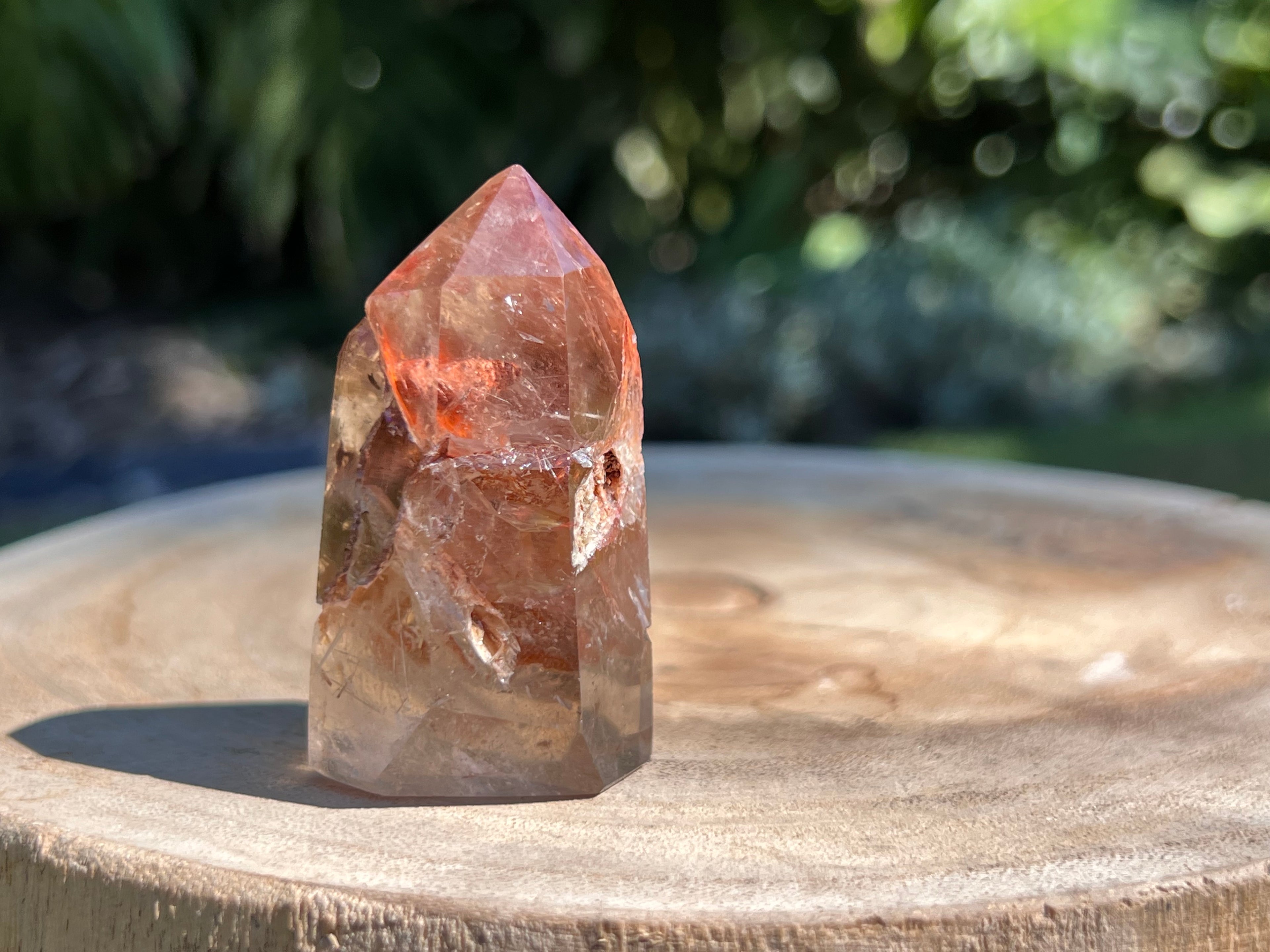 Another angle of the clear quatz point 