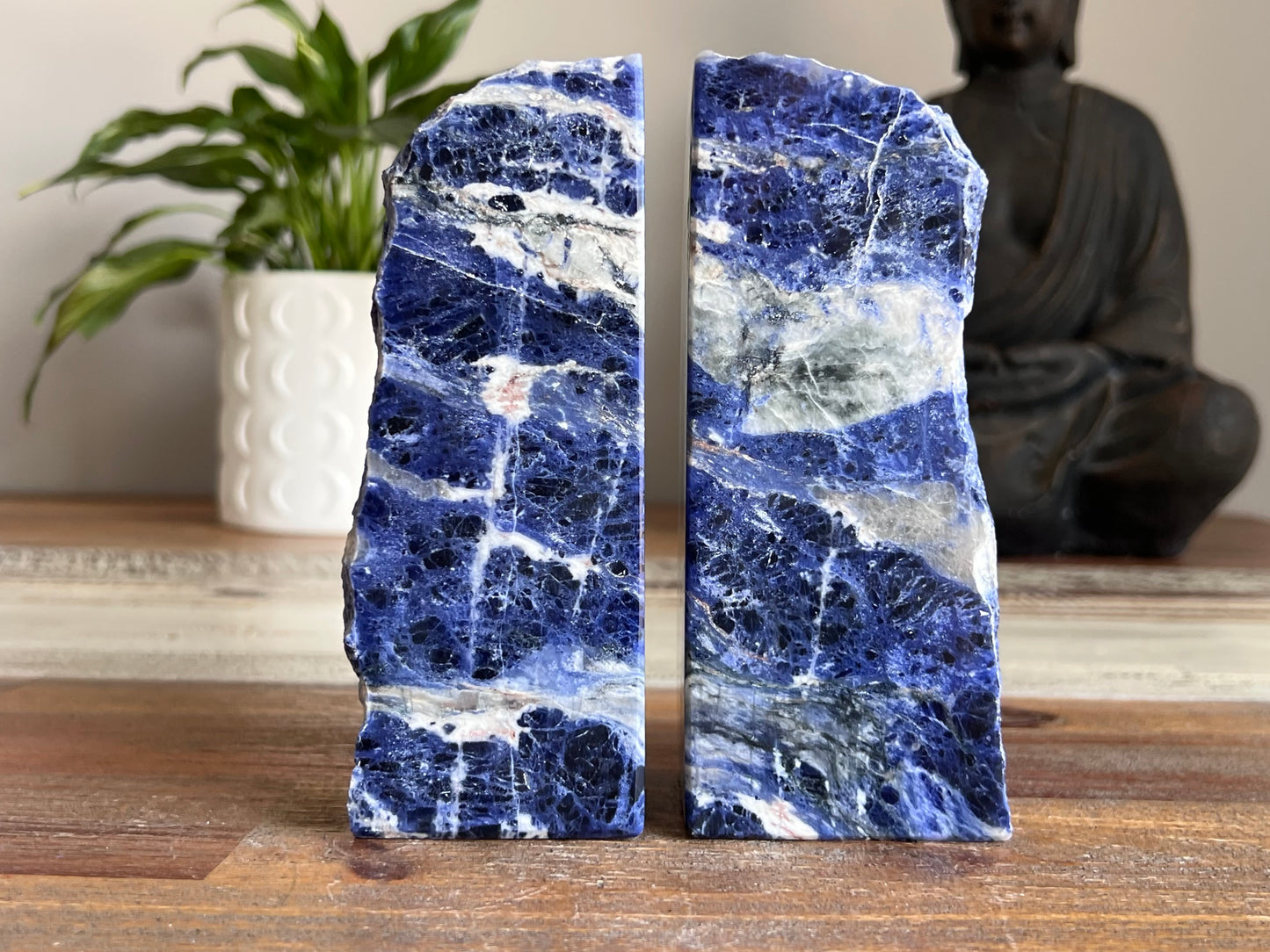 Sodalite Bookend Pair