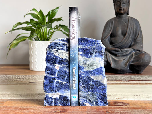 Sodalite Bookend Pair
