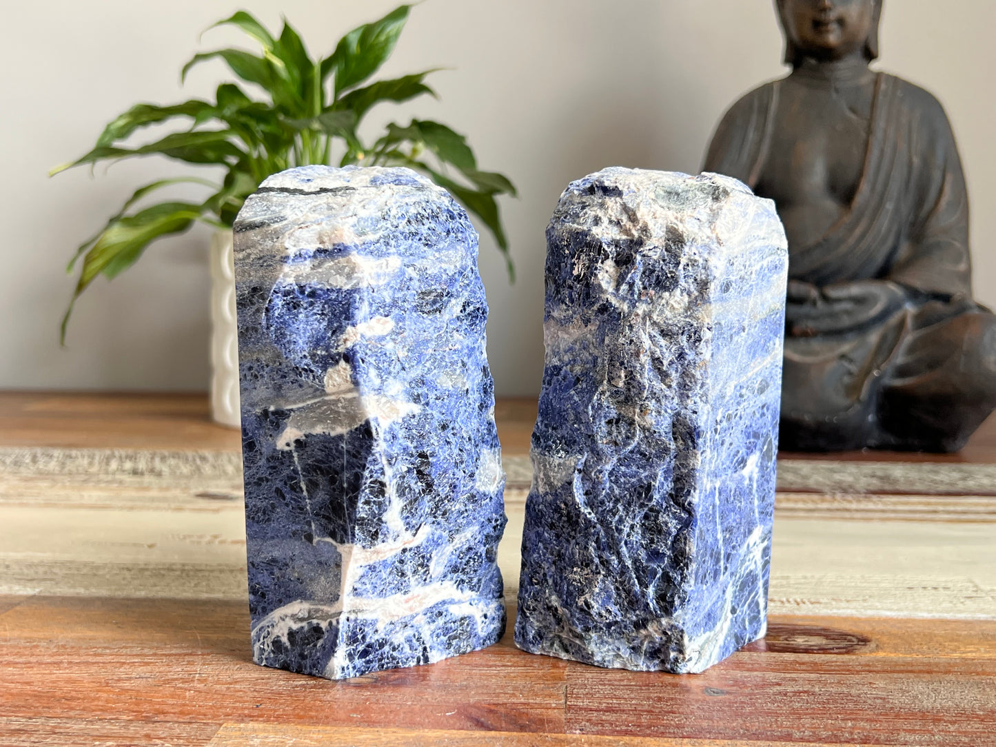 Sodalite Bookend Pair