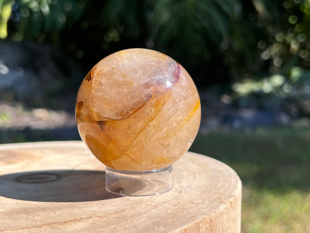 Golden Healer Quartz with warm golden hues and translucent clarity, known for its powerful healing energy and connection to divine light