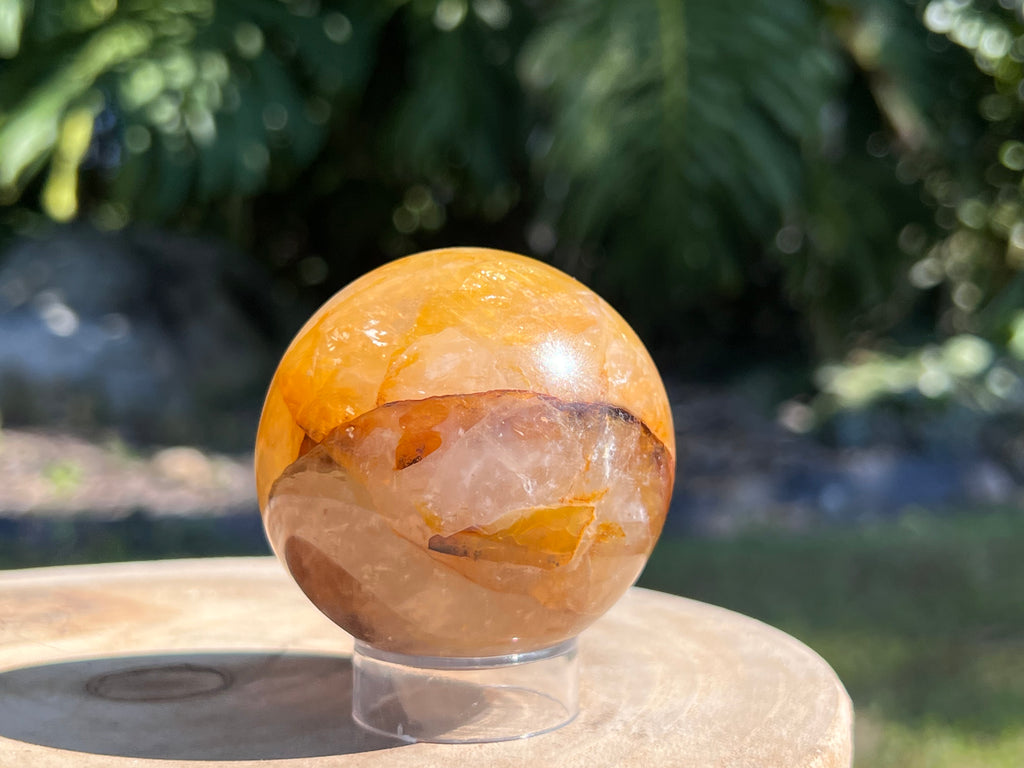 Golden Healer Quartz with warm golden hues and translucent clarity, known for its powerful healing energy and connection to divine light