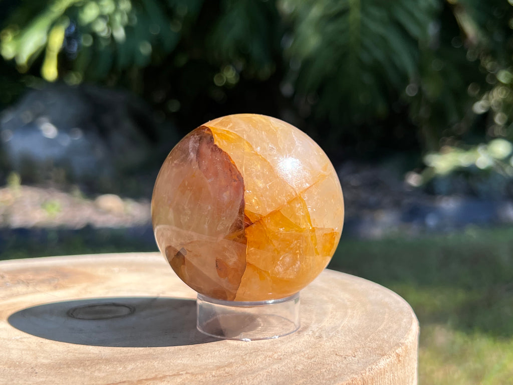 Golden Healer Quartz with warm golden hues and translucent clarity, known for its powerful healing energy and connection to divine light