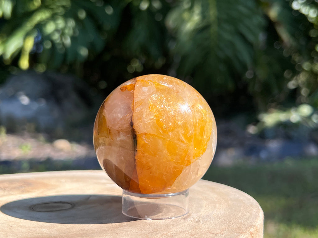 Golden Healer Quartz with warm golden hues and translucent clarity, known for its powerful healing energy and connection to divine light