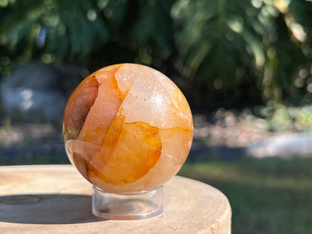 Golden Healer Quartz with warm golden hues and translucent clarity, known for its powerful healing energy and connection to divine light