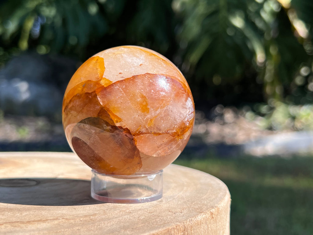 Golden Healer Quartz with warm golden hues and translucent clarity, known for its powerful healing energy and connection to divine light