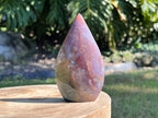Ocean jasper tear drop flame with swirls of colour 