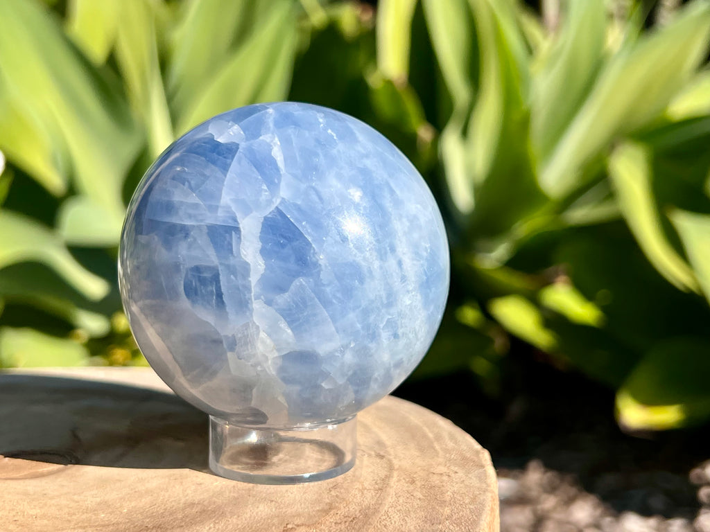 Blue Calcite sphere 