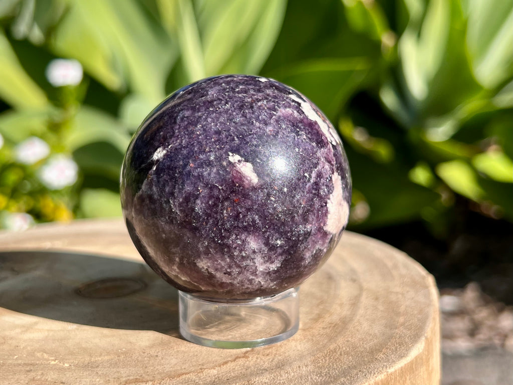 Lepidolite sphere the perfect companion for emotional healing 