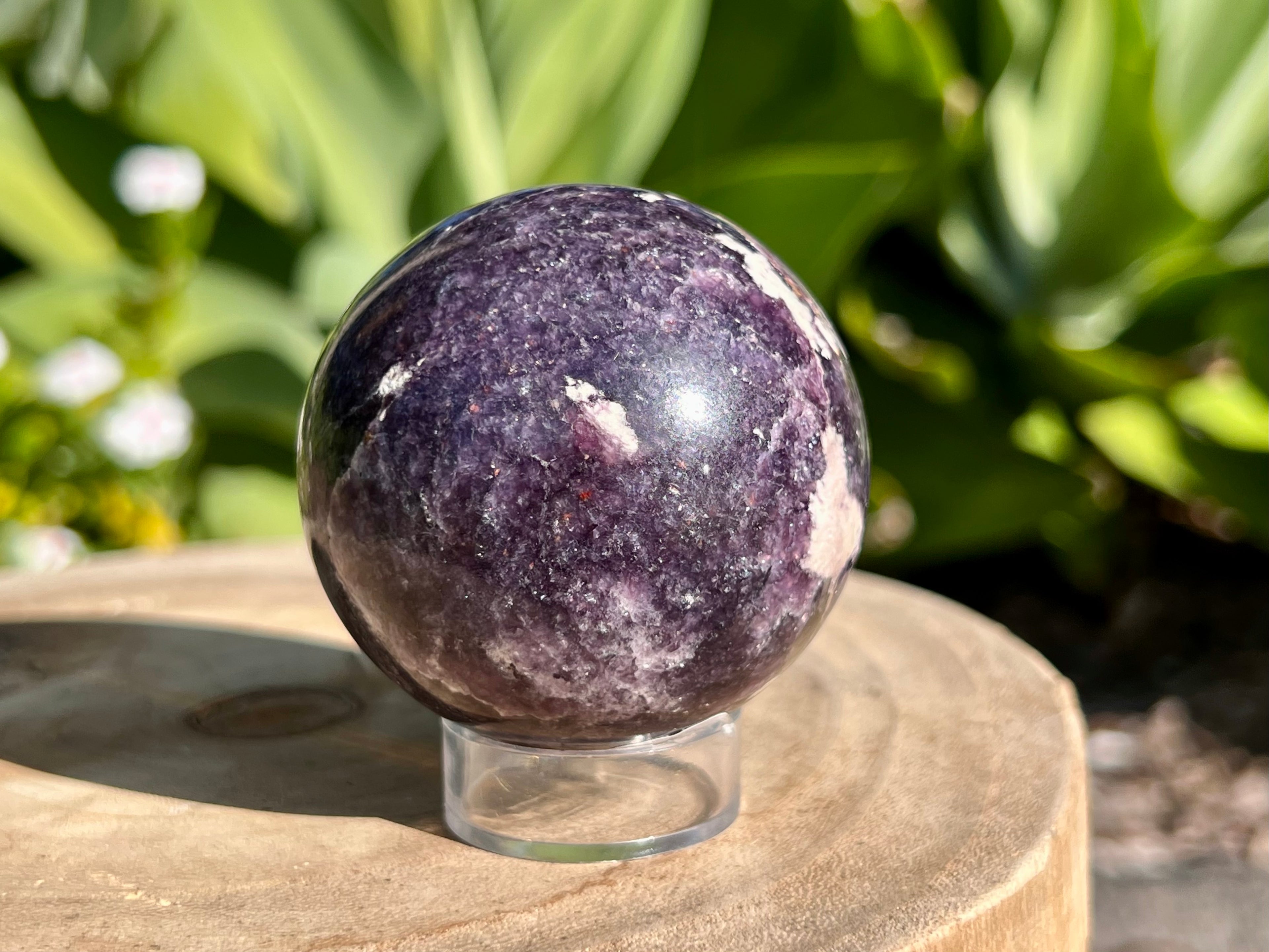 Lepidolite sphere the perfect companion for emotional healing 