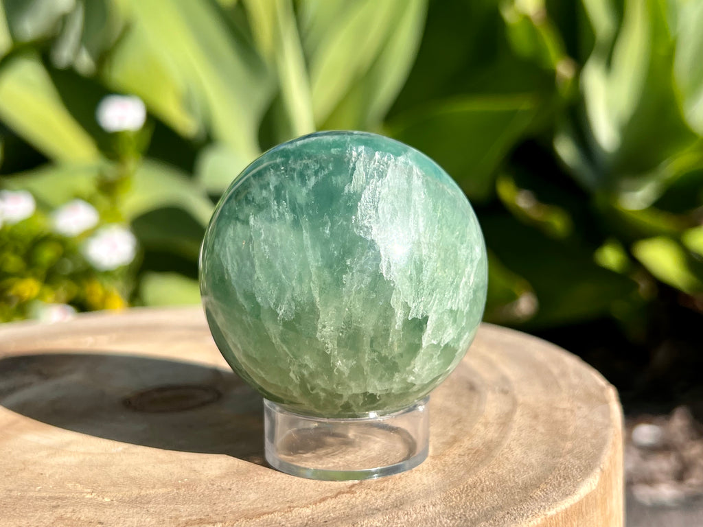Green Fluorite Sphere
