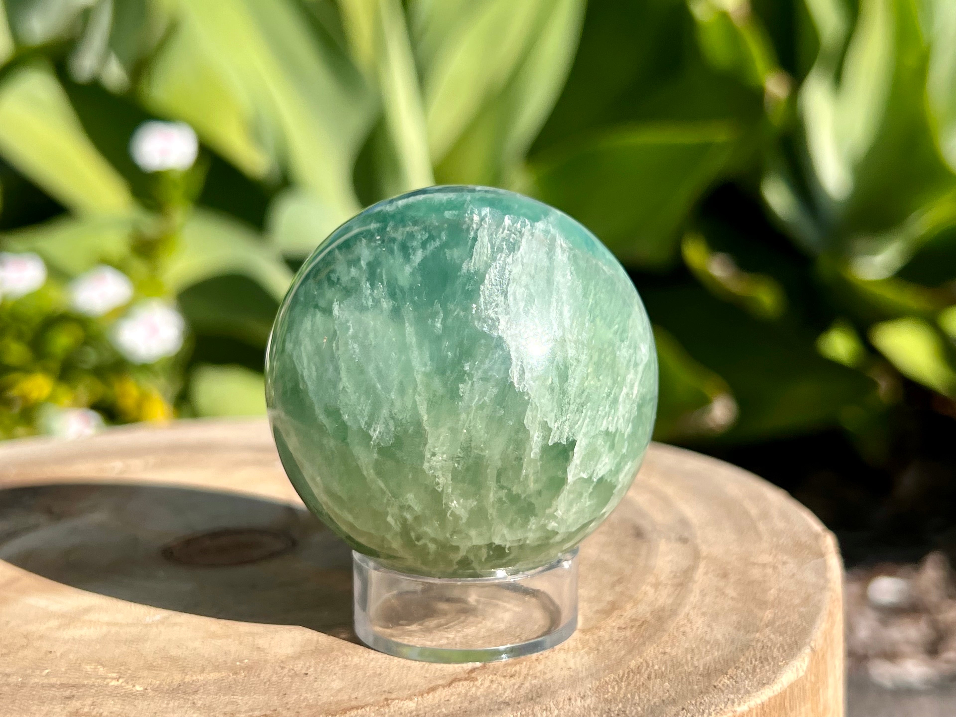 Green Fluorite Sphere