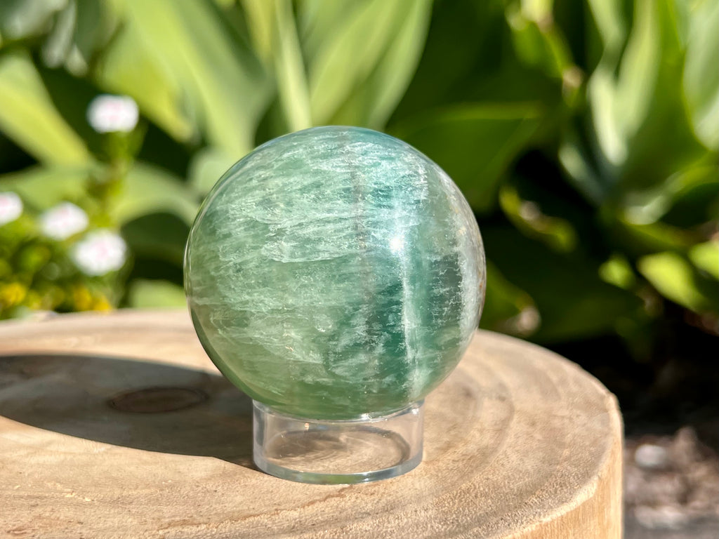 Green Fluorite Sphere