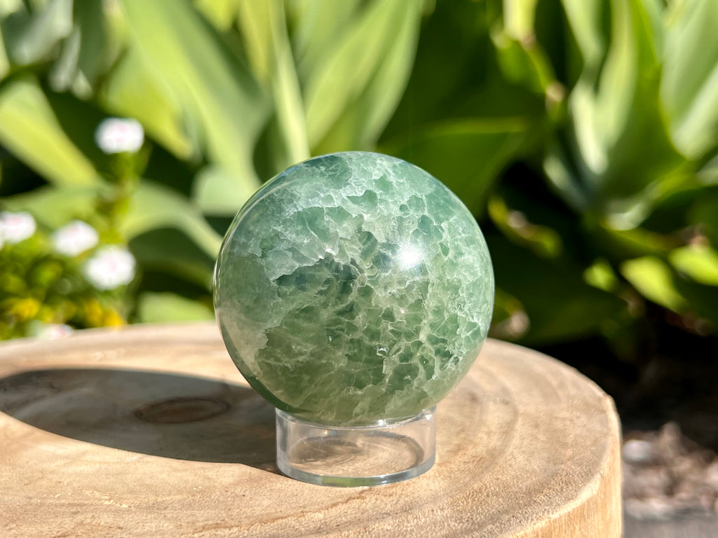 Green Fluorite Sphere