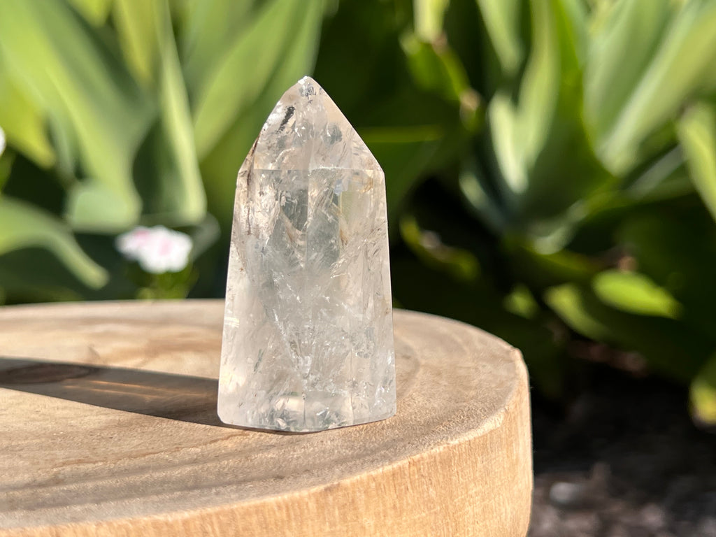 Clear Quartz Generator Point with some inclusions 