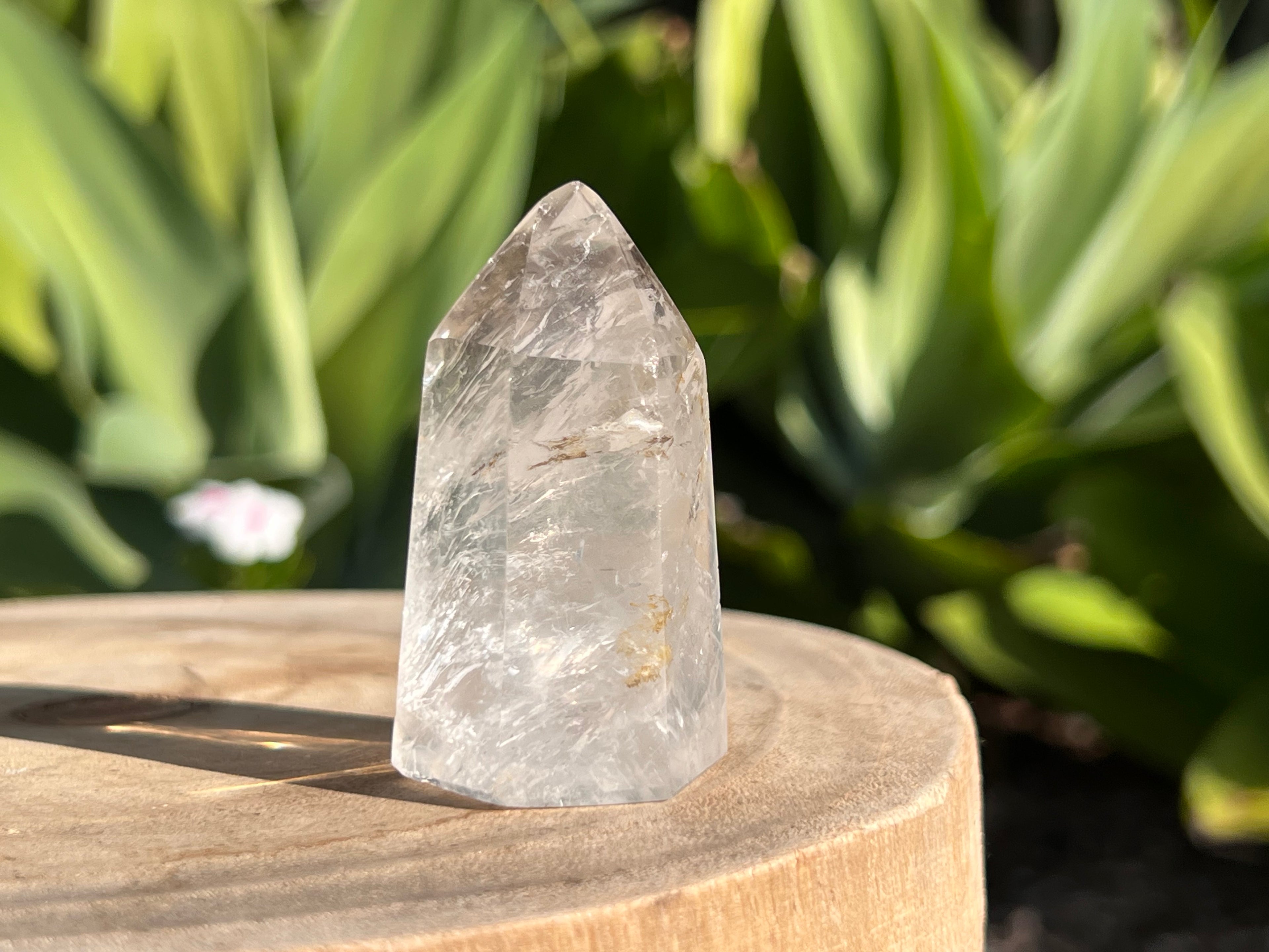 Clear quartz generator point.