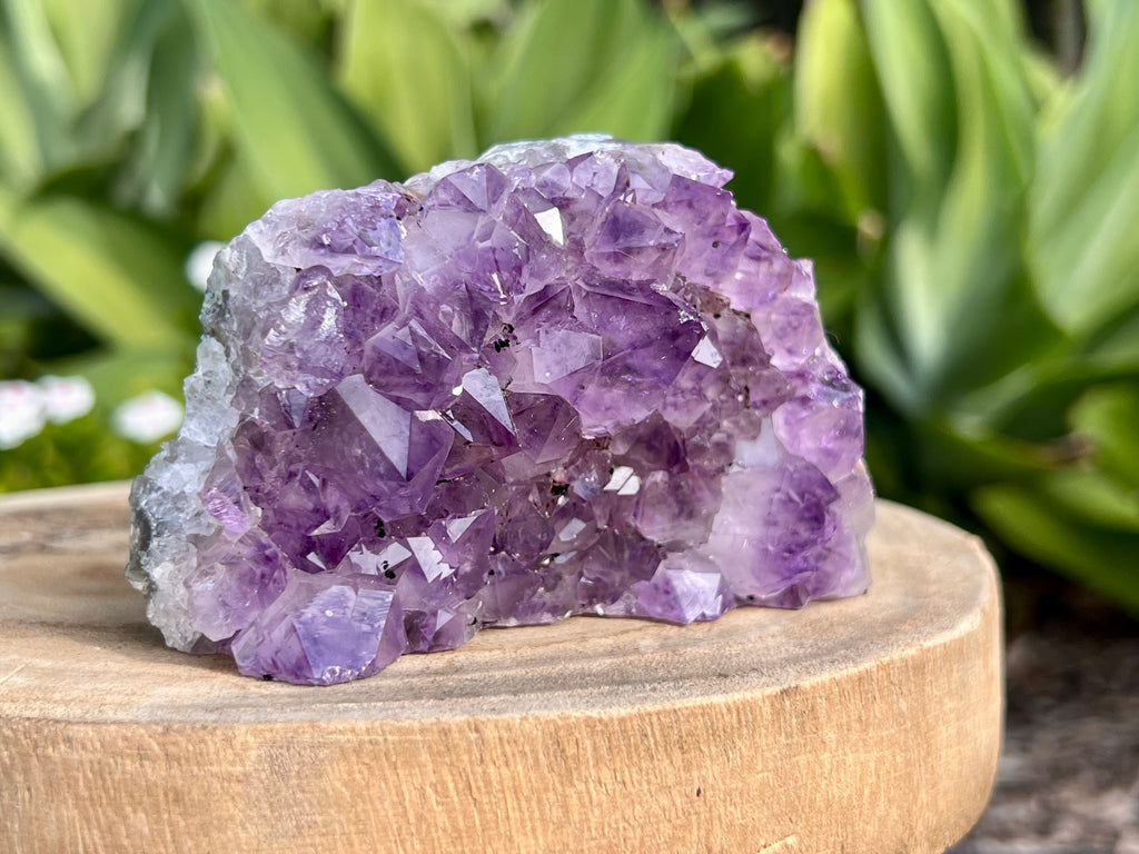 Amethyst cluster with chunky points. amethyst for spiritual protection and intuition. Natural Crystal Cluster 