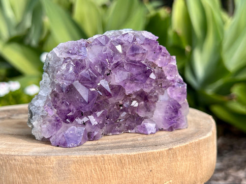 Amethyst cluster with chunky points. amethyst for spiritual protection and intuition. Natural Crystal Cluster 