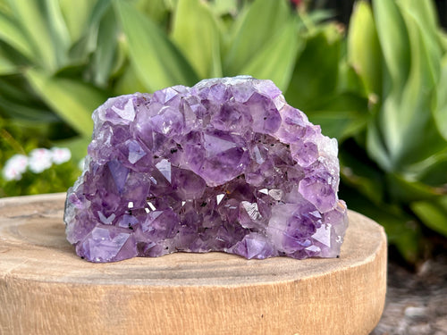 Amethyst cluster with chunky points. amethyst for spiritual protection and intuition. Natural Crystal Cluster 