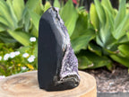 Amethyst cluster with polished edges. amethyst for spiritual protection and intuition. Natural Crystal Cluster 