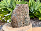 Amethyst cluster with chunky points. amethyst for spiritual protection and intuition. Natural Crystal Cluster. This photo is showing the natural rock back 