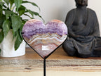 Amethyst Heart With Metal Stand