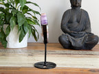 Amethyst Heart With Metal Stand