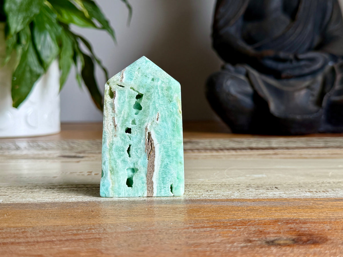 Blue Aragonite Point