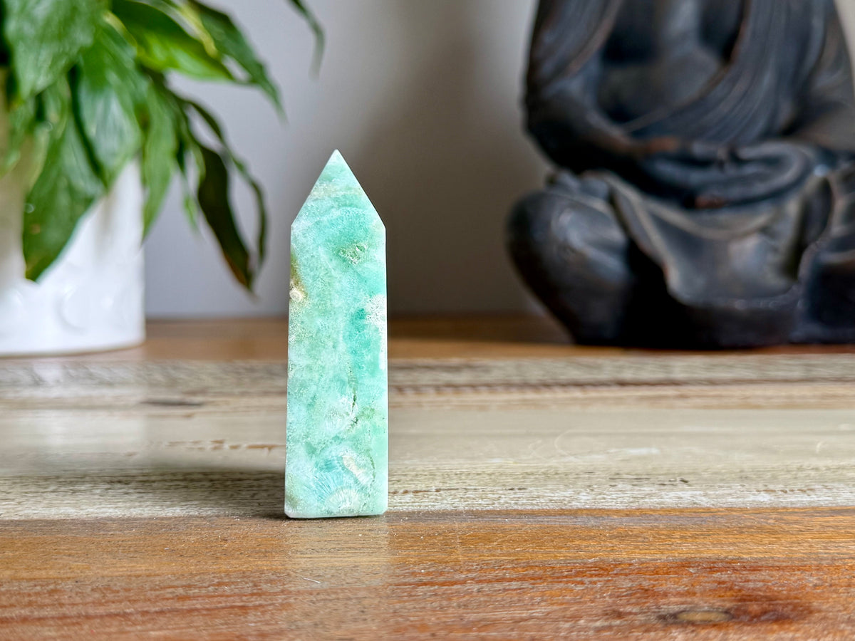 Blue Aragonite Point