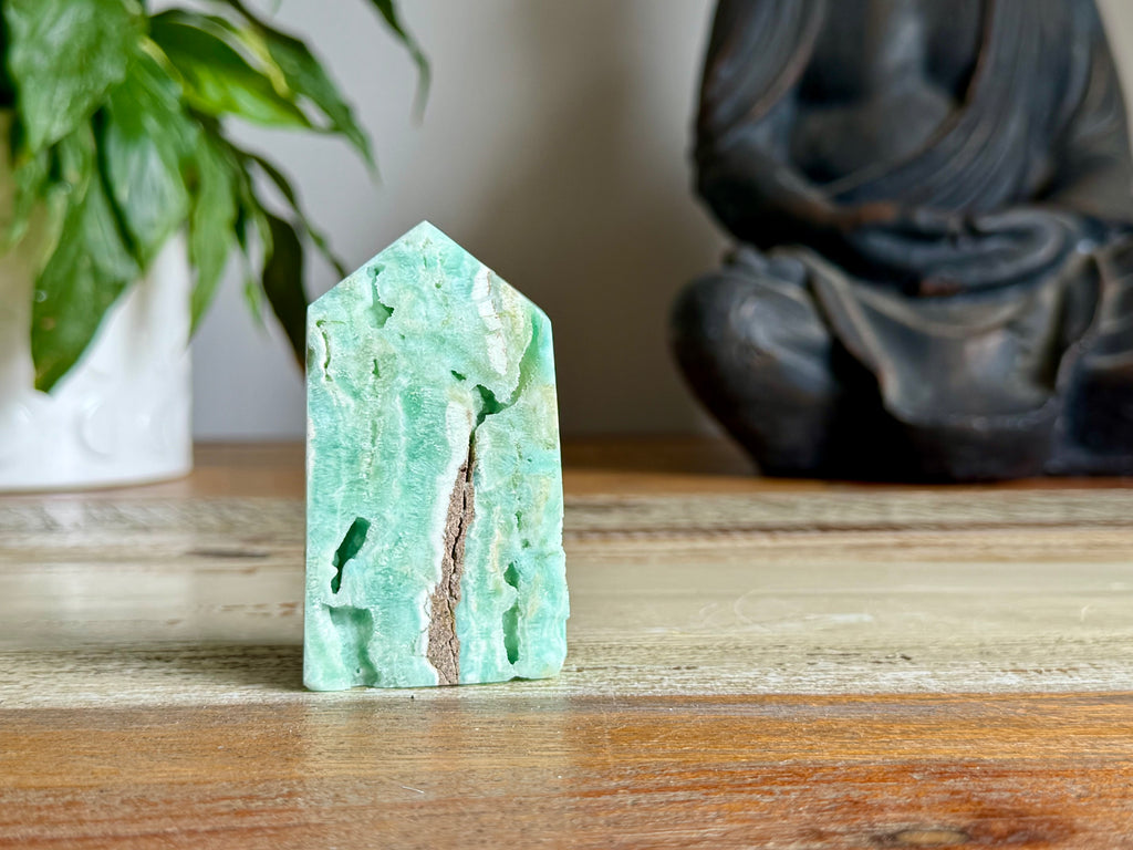 Blue Aragonite Point
