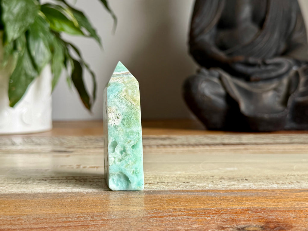 Blue Aragonite Point