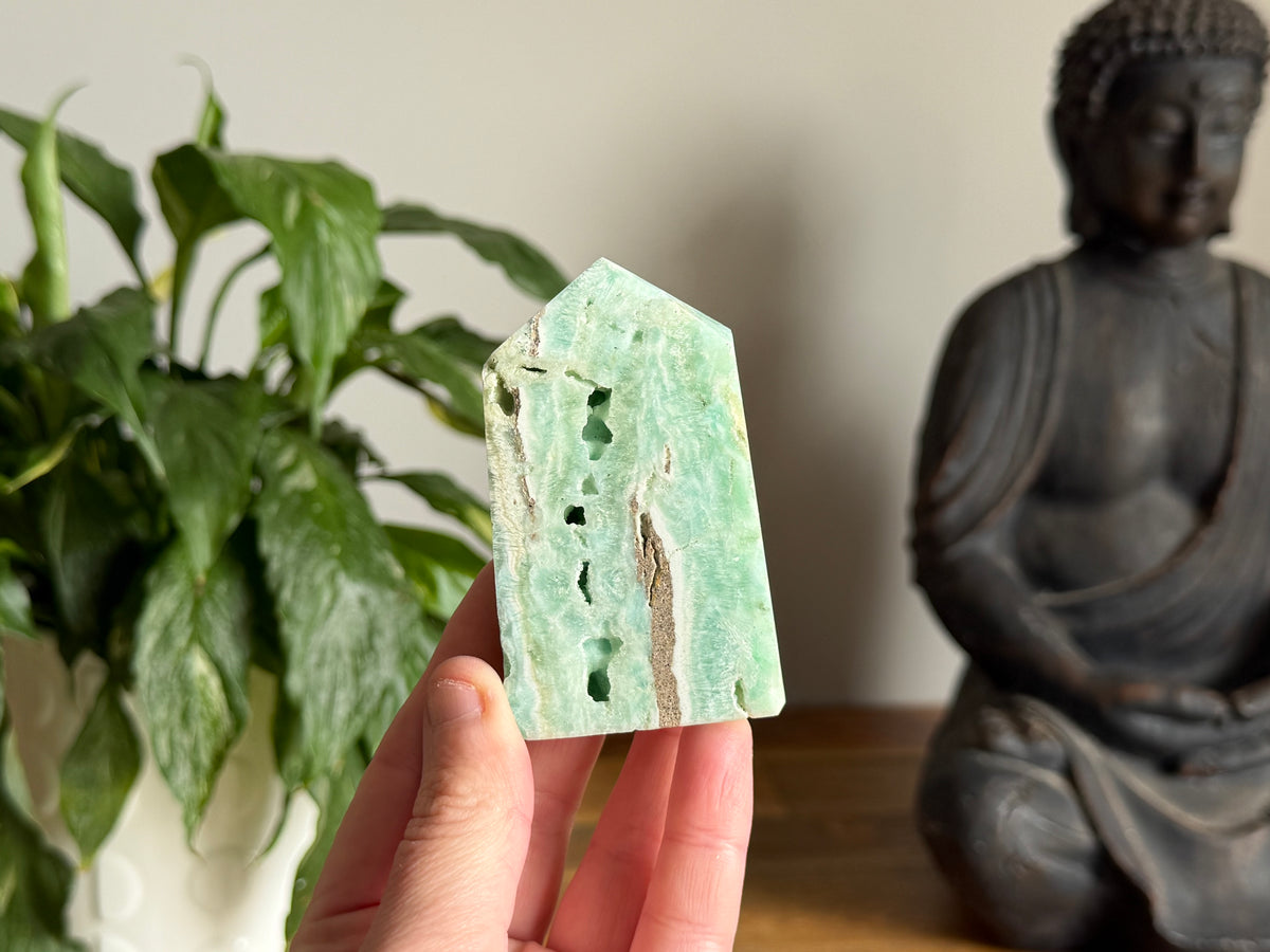 Blue Aragonite Point