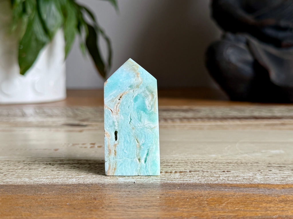Blue Aragonite Point