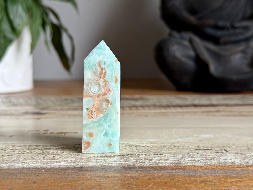 Blue Aragonite Point