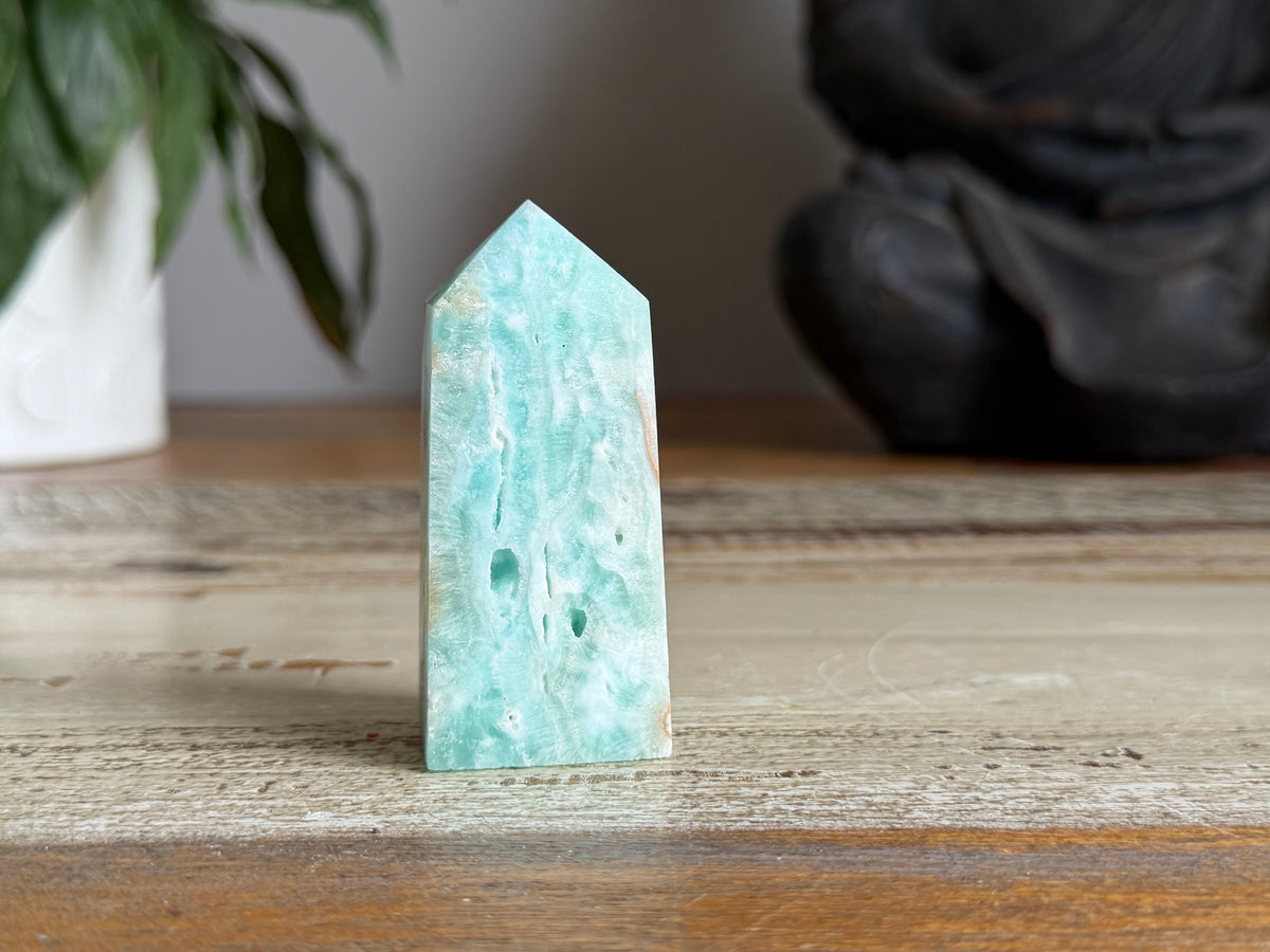 Blue Aragonite Point