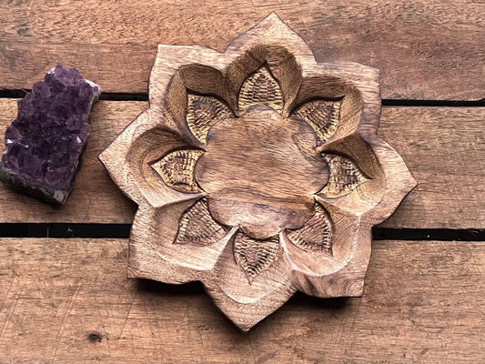 Mandala Wooden Bowl