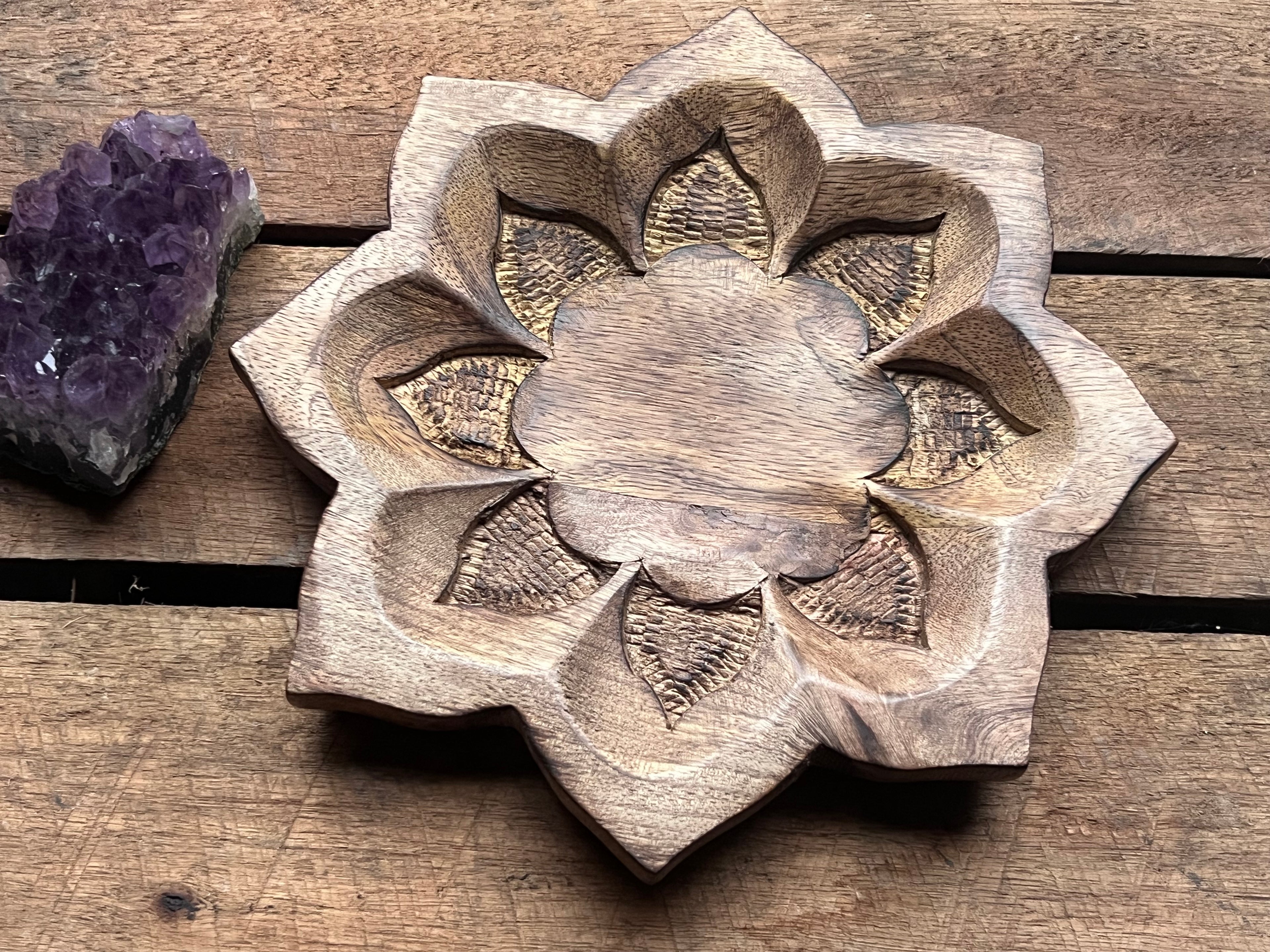Mandala Wooden Plate