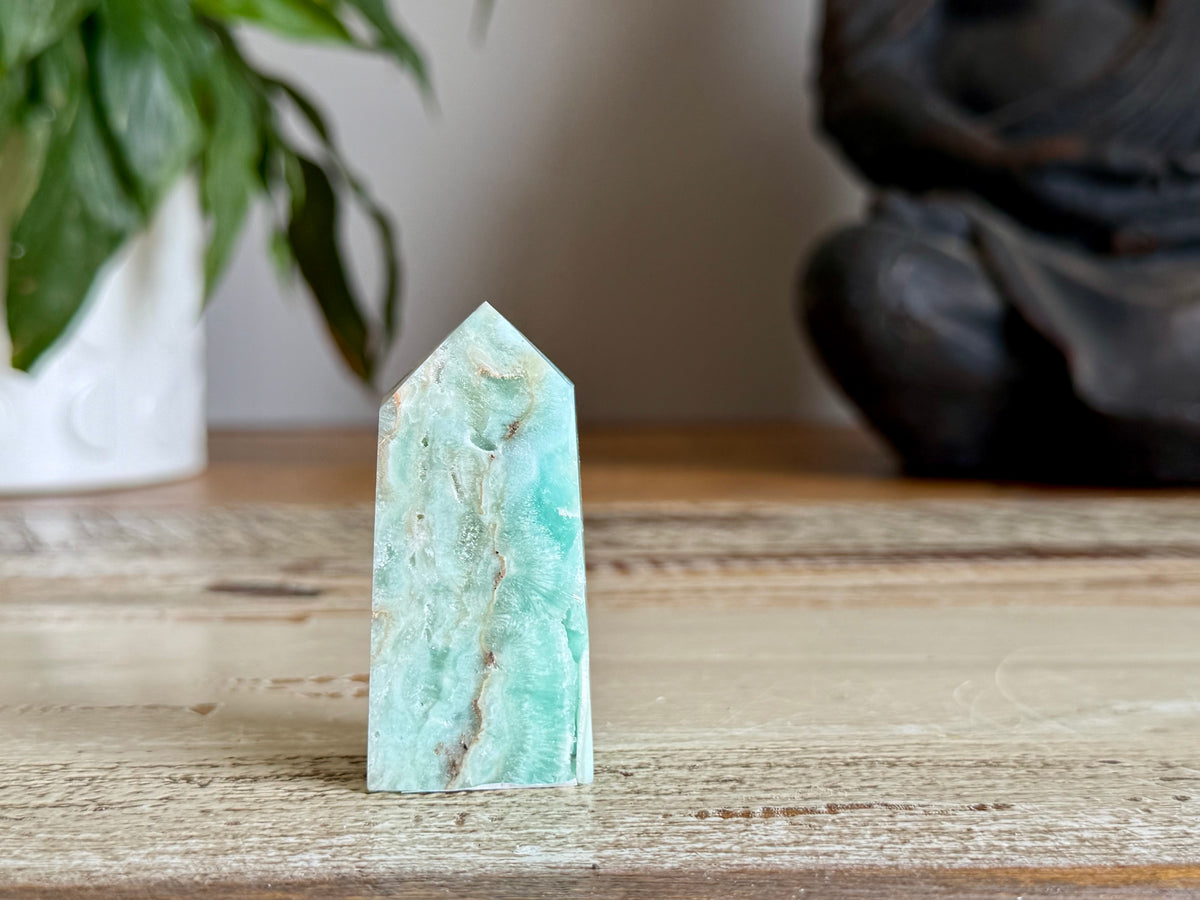 Blue Aragonite Point