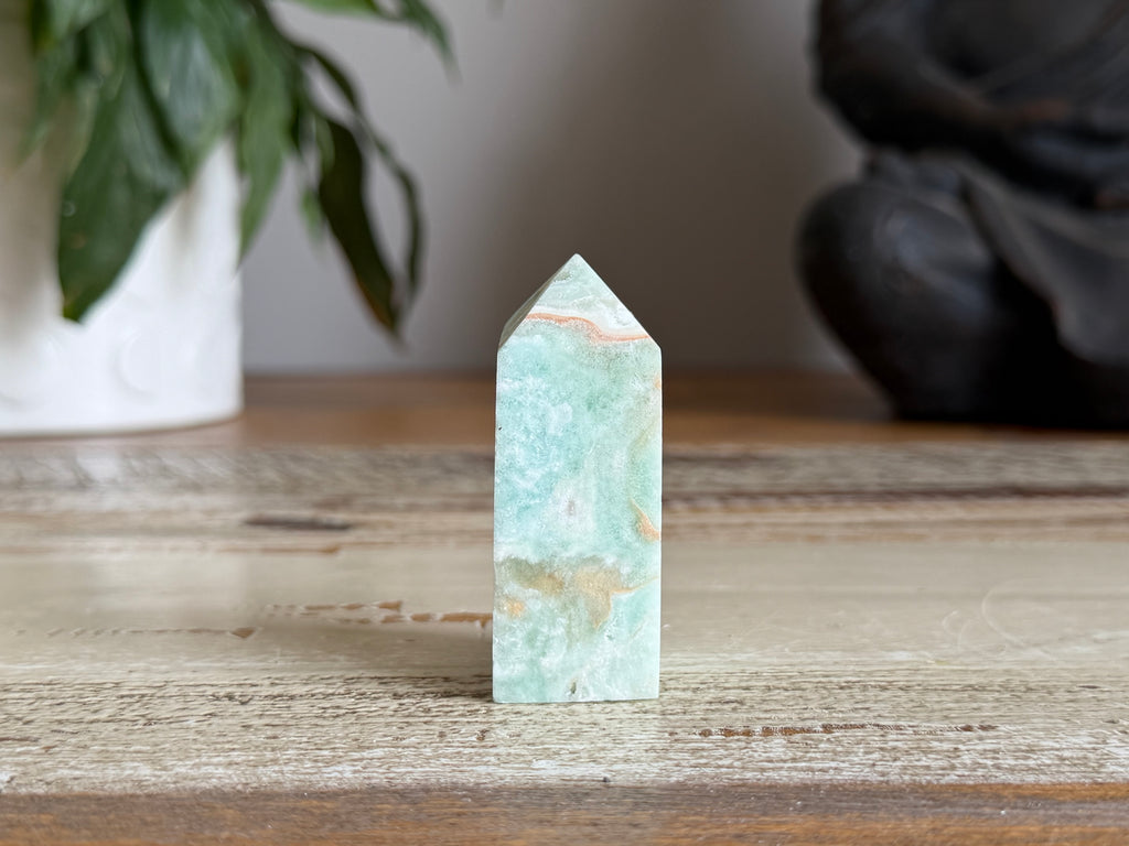 Blue Aragonite Point