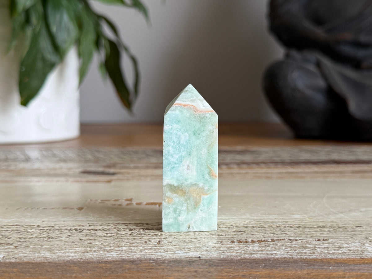 Blue Aragonite Point