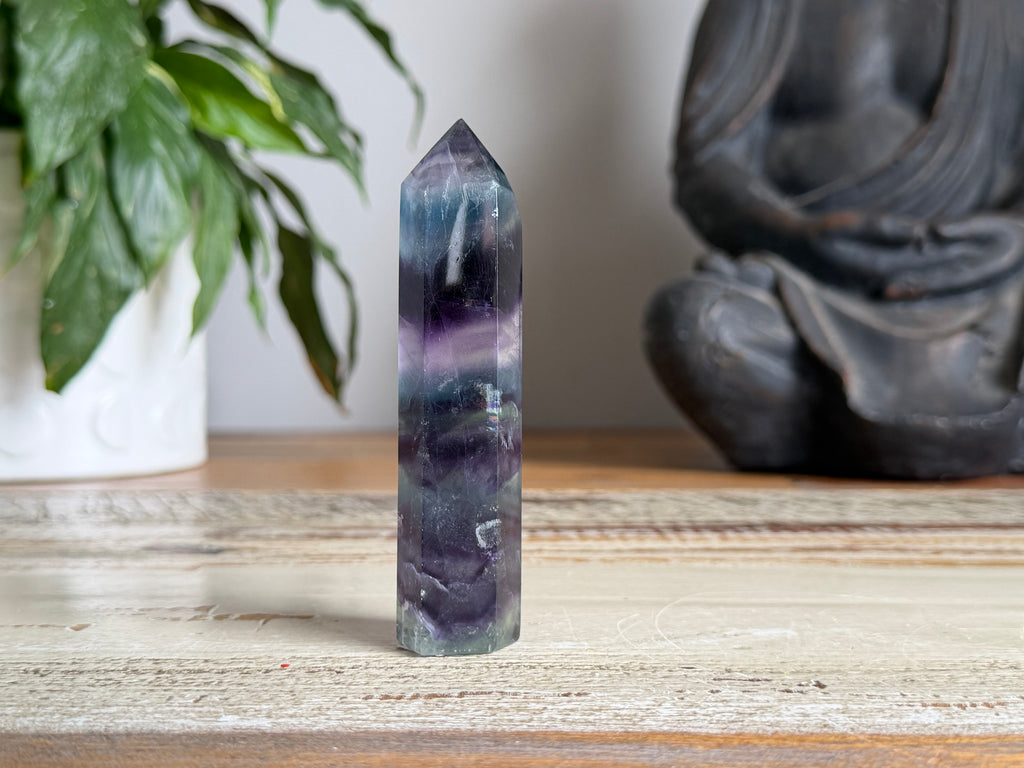 Rainbow Fluorite Point