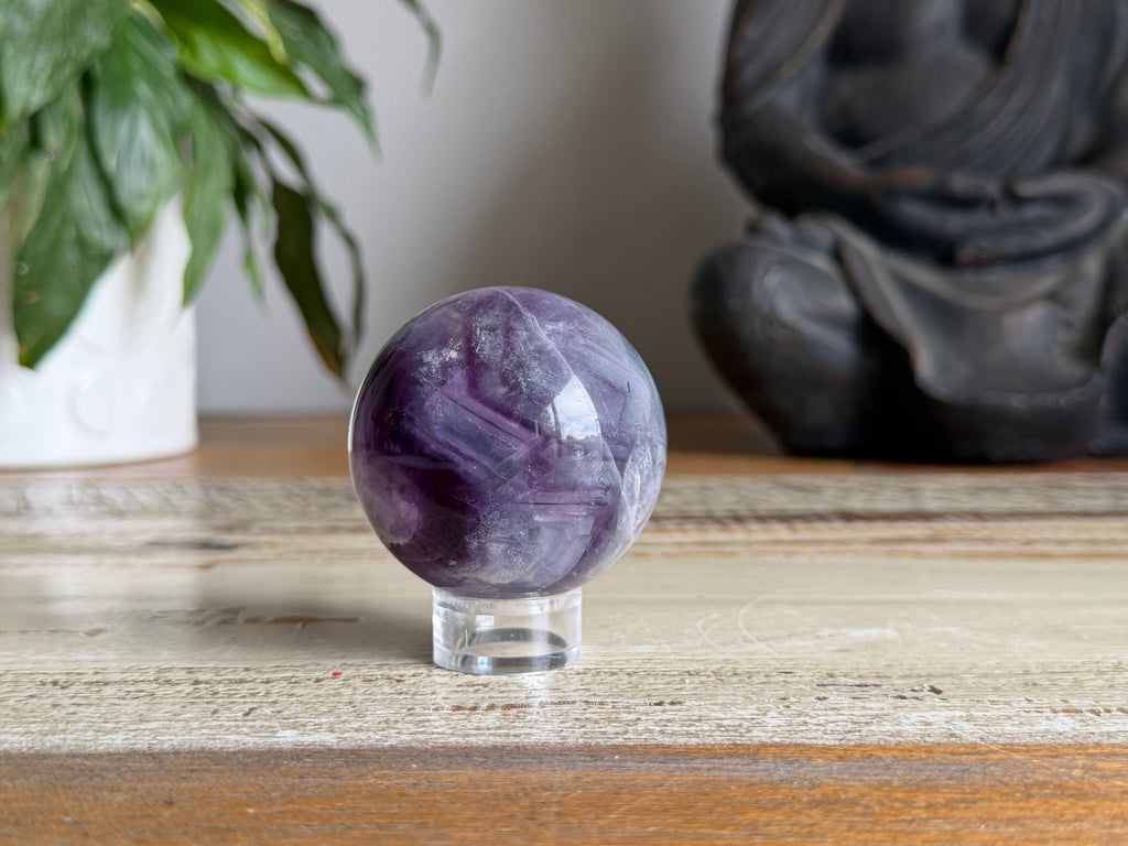 Rainbow Fluorite Sphere