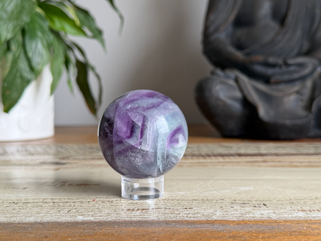 Rainbow Fluorite Sphere