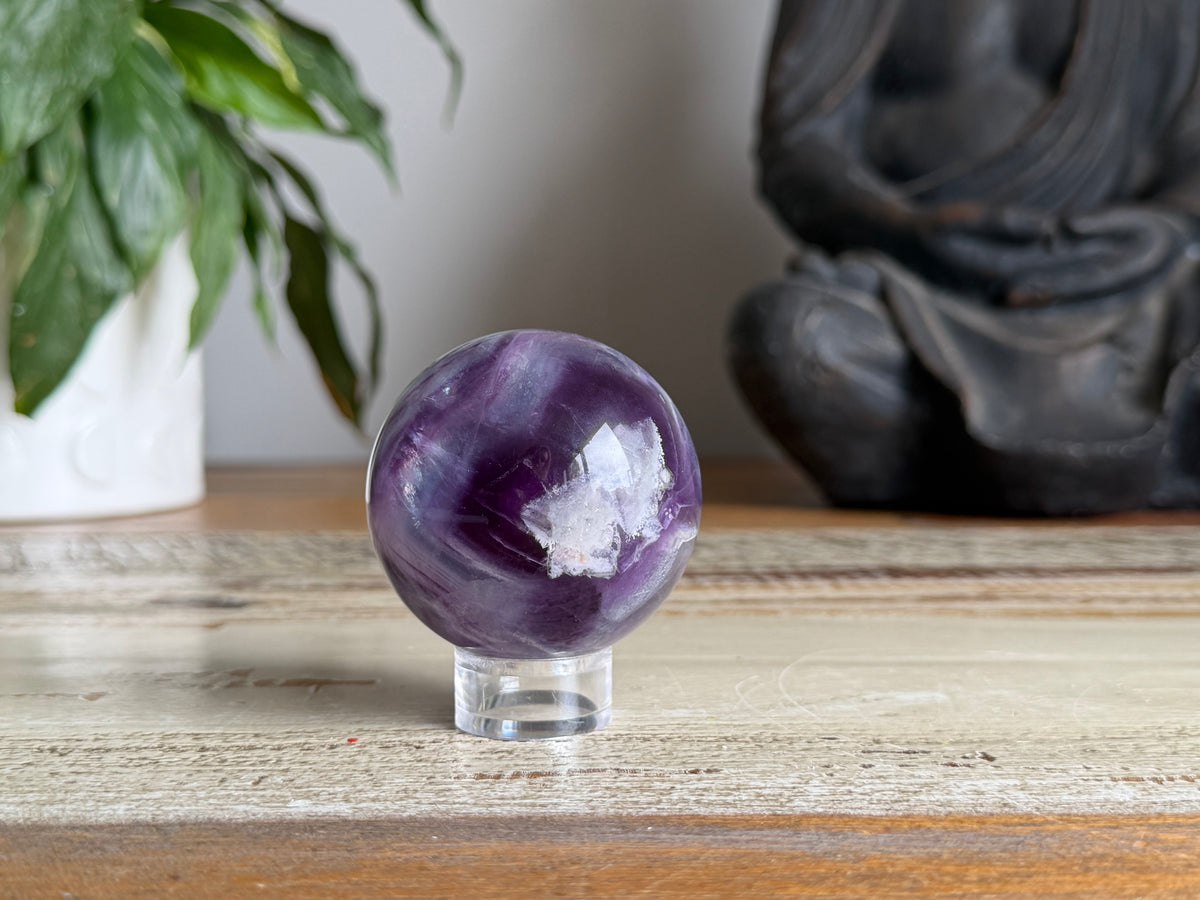 Rainbow Fluorite Sphere