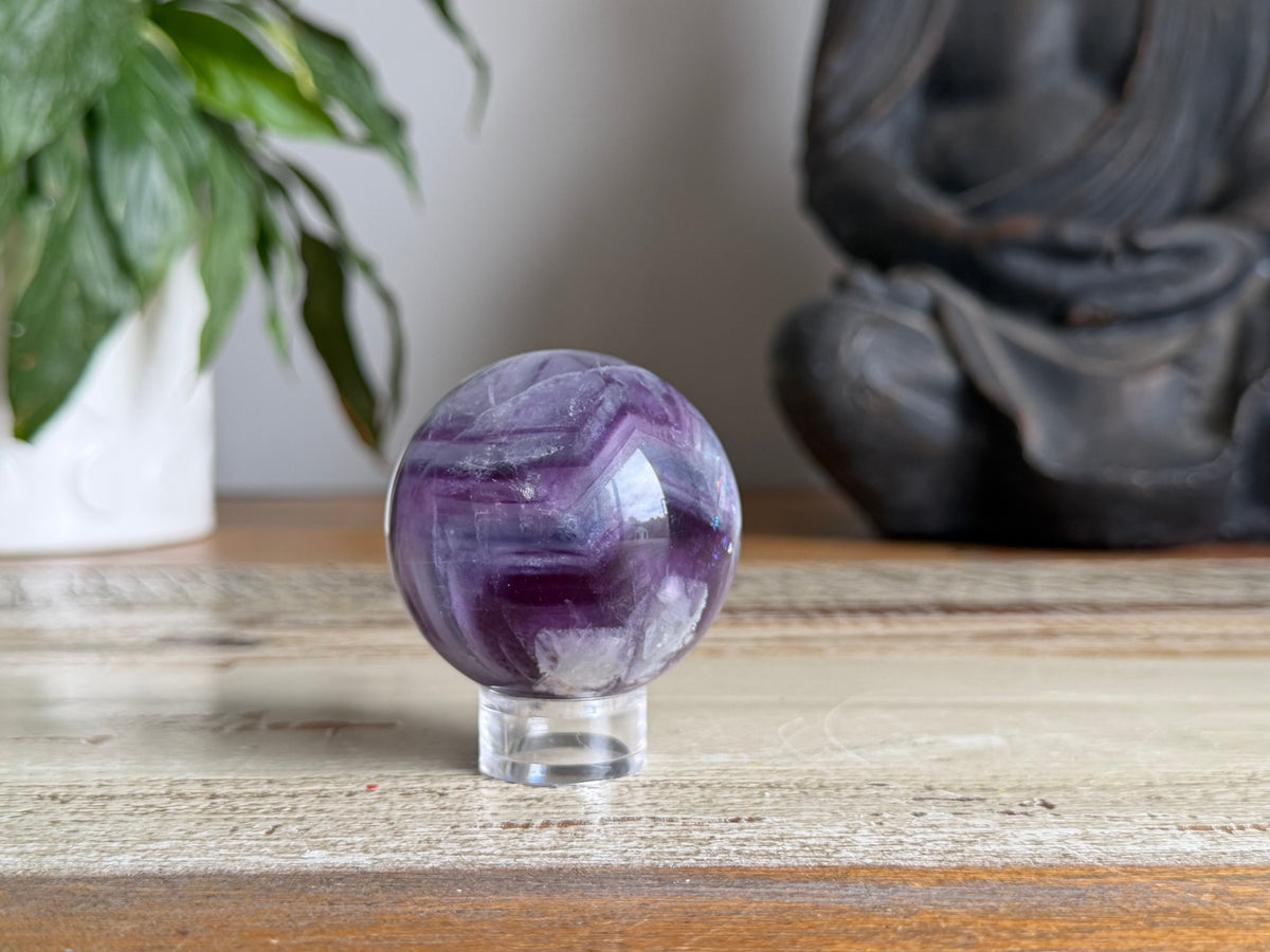 Rainbow Fluorite Sphere